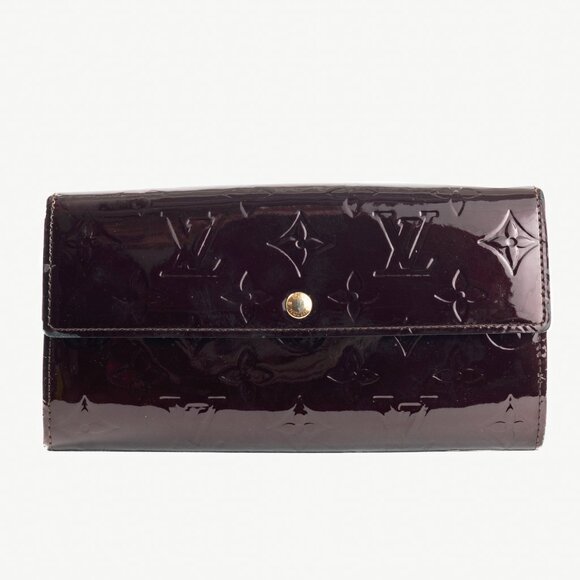 Louis Vuitton Sarah Amarante Monogram Vernis Leather Wallet - Picture 1 of 10